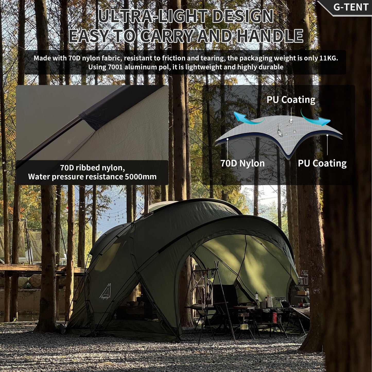 Tenplay 4-6 Person Large Dome 11kg Tent