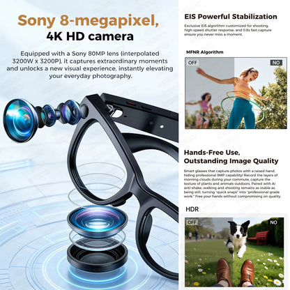 2026 Ultra AI Smart Glasses 800W HD Camera