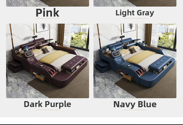 Modern minimalist massage leather bed