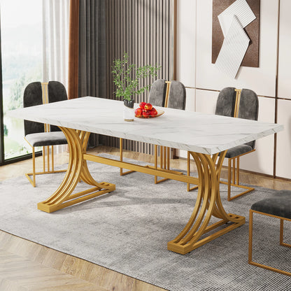 Tribesigns 63-Inch Rectangular Dining Table