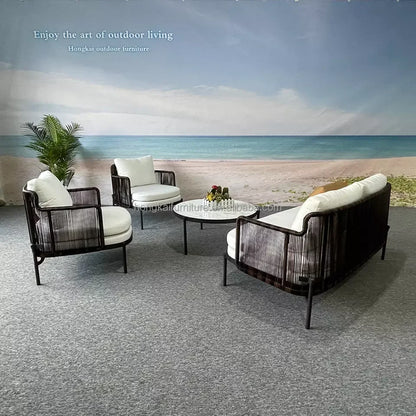Wood Frame Sofas High Density Sponge Sofa Set