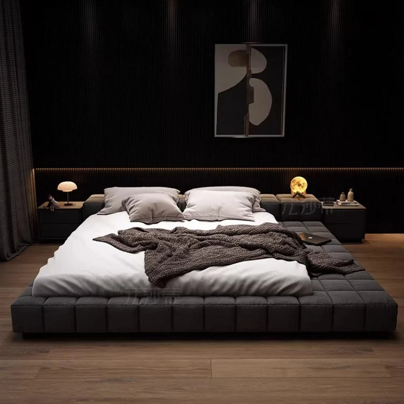 king size minimalist bed 2 people 180x200cm