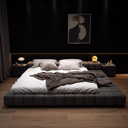 king size minimalist bed 2 people 180x200cm