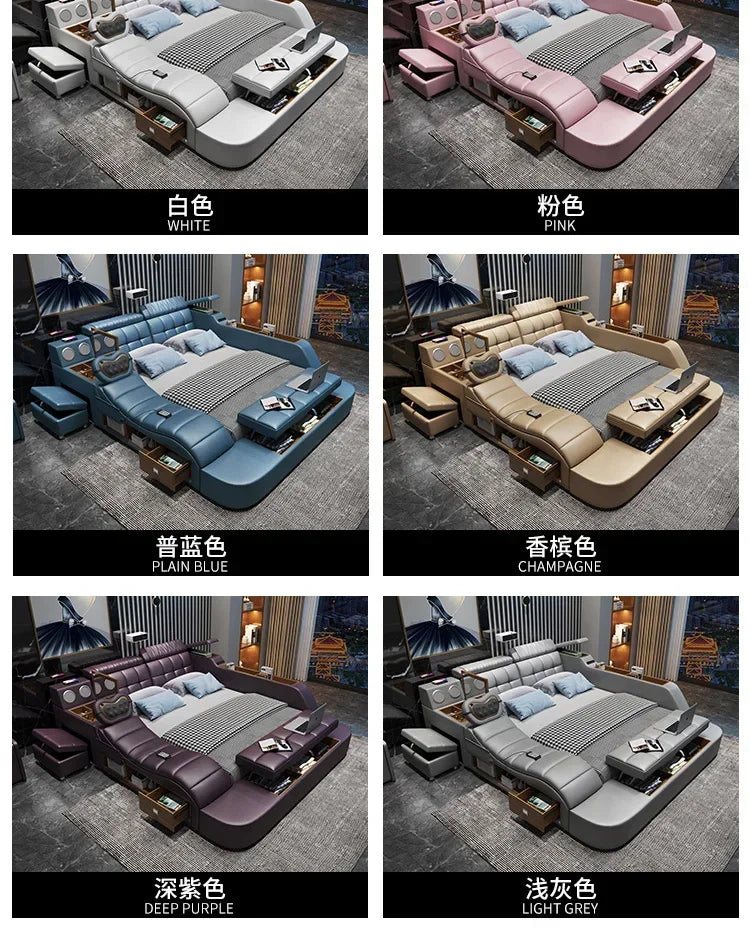 Modern Master Double Bed Multifonction
