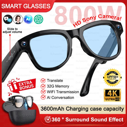 2026 Ultra AI Smart Glasses 800W HD Camera