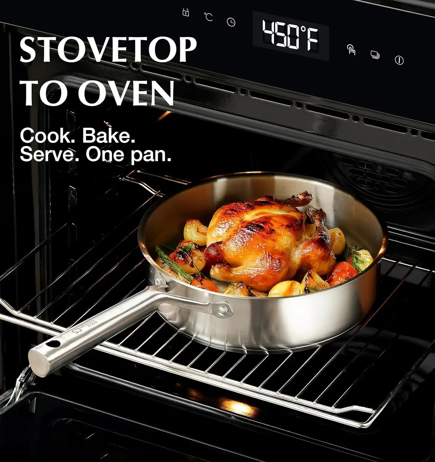 Stainless Steel Cookware Set 17 Piece