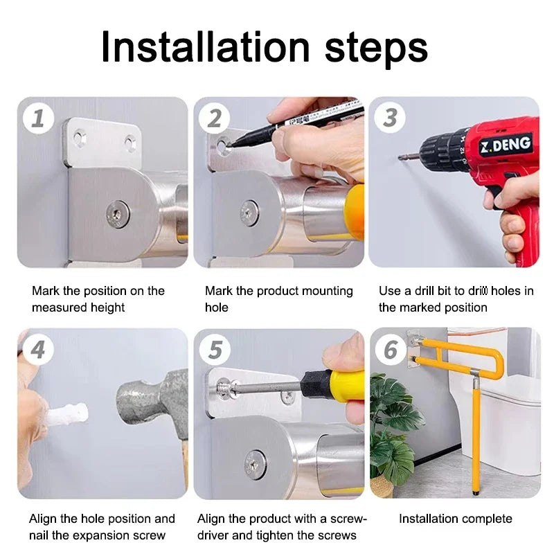 Bathroom Safety Support Rail