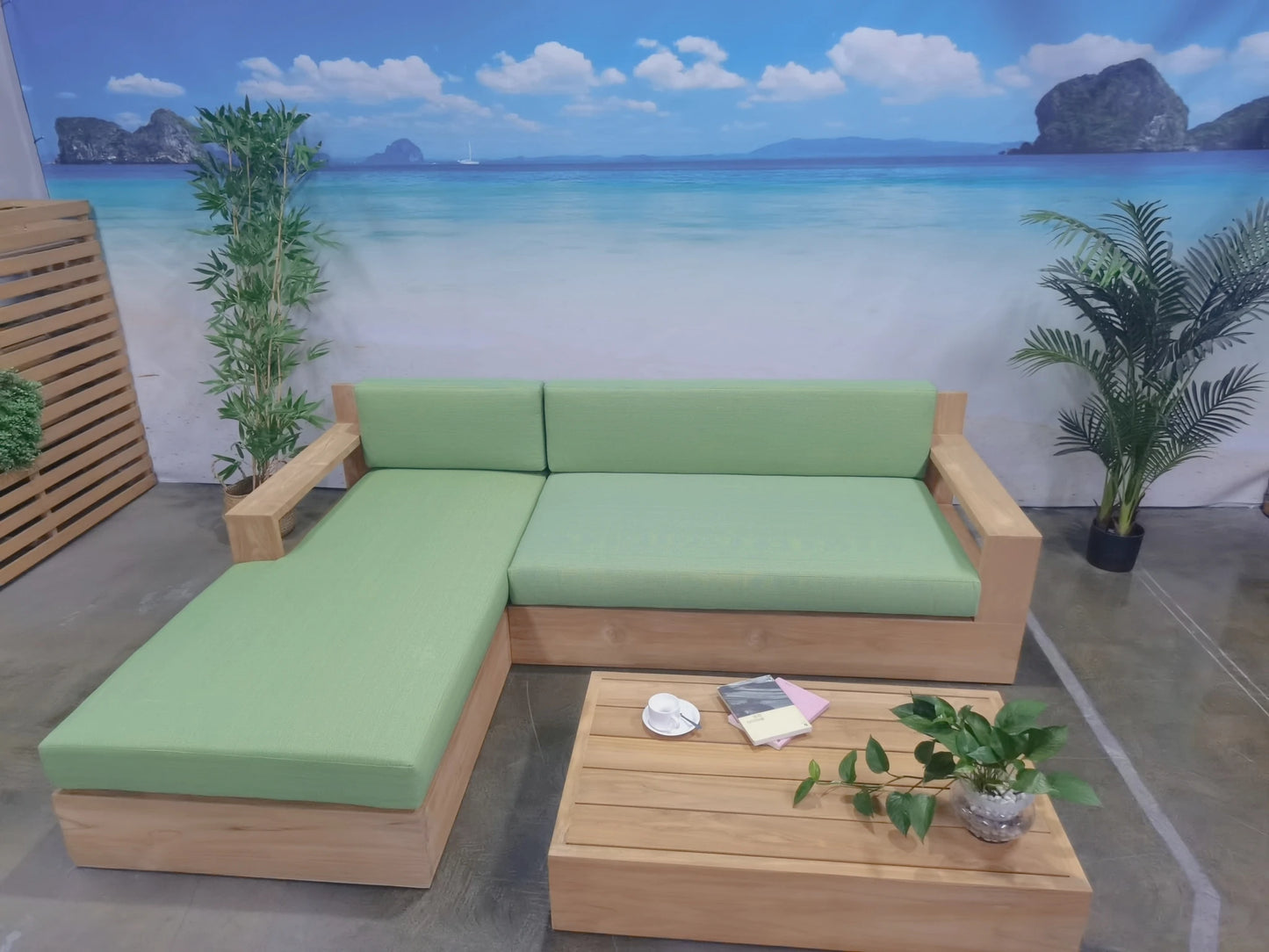 Wood Frame Sofas High Density Sponge Sofa Set