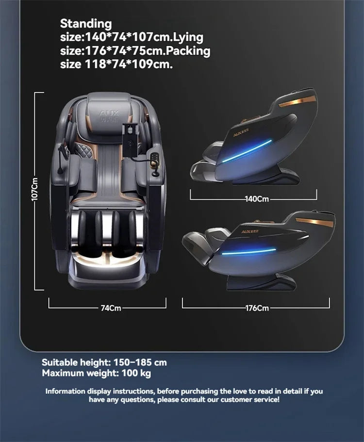 Dual-Core 6D+6D Massage Chair Full Body