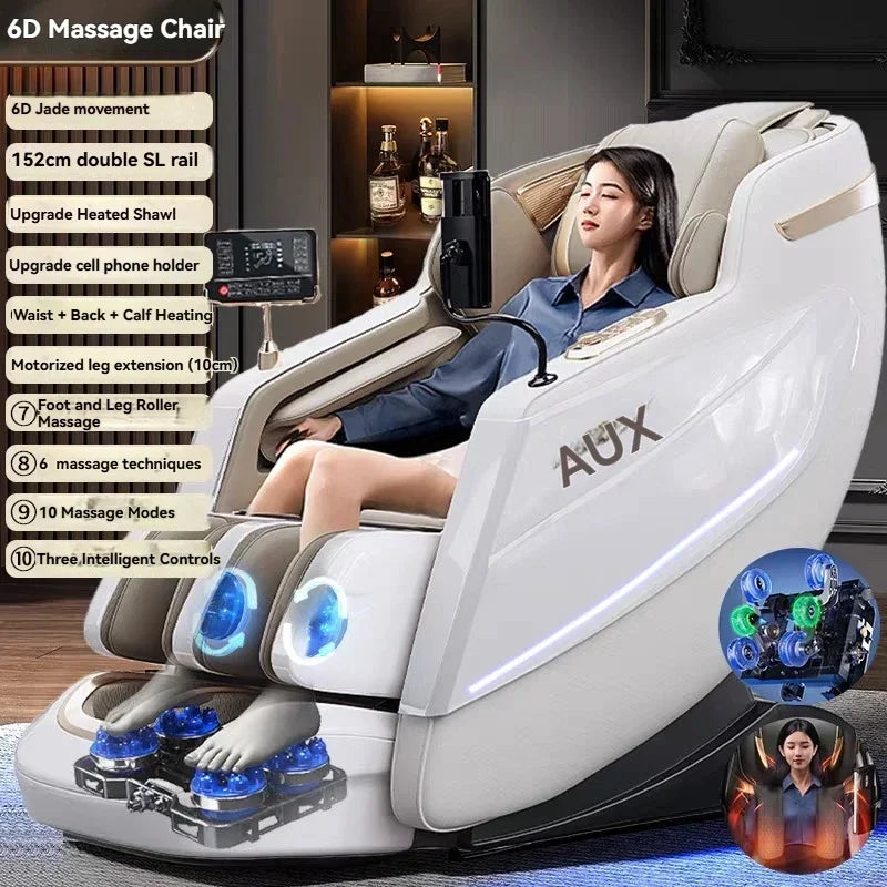Dual-Core 6D+6D Massage Chair Full Body