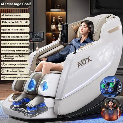 Dual-Core 6D+6D Massage Chair Full Body