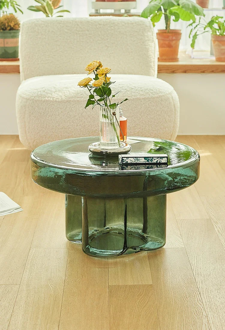 Nordic Round Coffee Tables,Glass