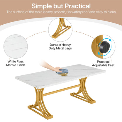 Tribesigns 63-Inch Rectangular Dining Table