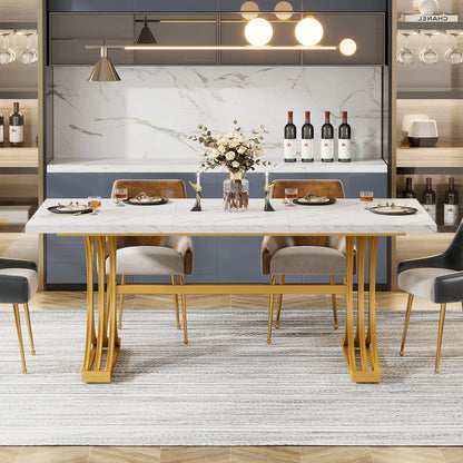 Tribesigns 63-Inch Rectangular Dining Table