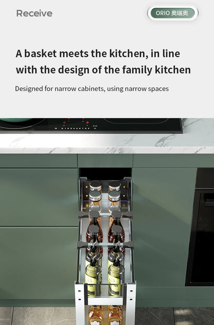 Kitchen Cabinet Drawer Seasoning Storage