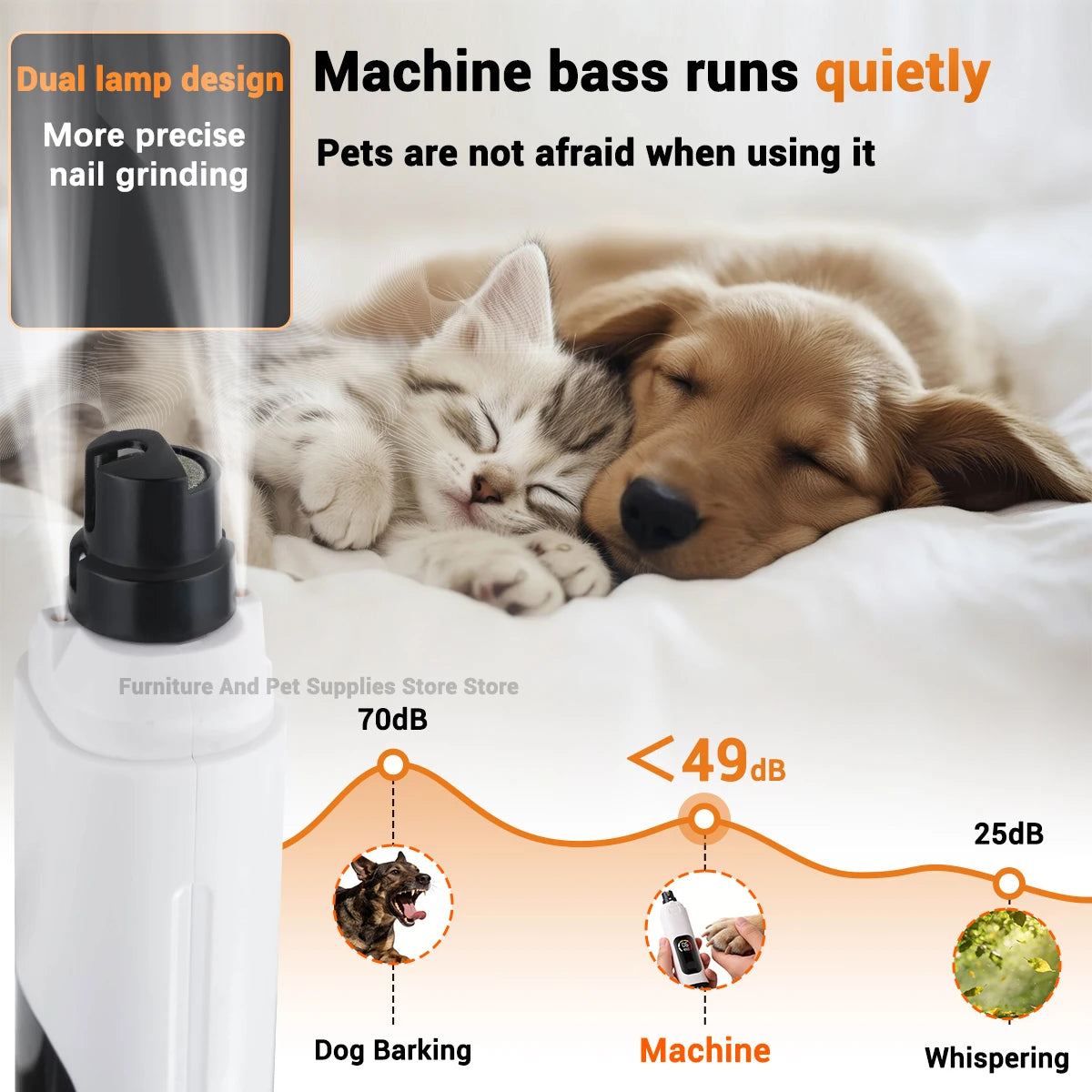 Electric pet nail polisher 6-speed