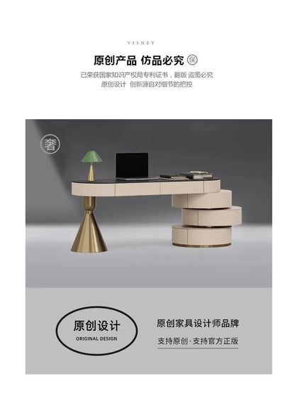 Italian Luxury Sintered Stone Desk Modern