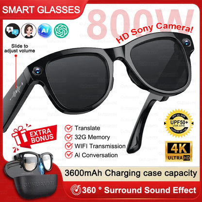 2026 Ultra AI Smart Glasses 800W HD Camera