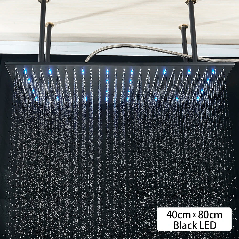 Rainfall Waterfall Single Shower Head Concealed