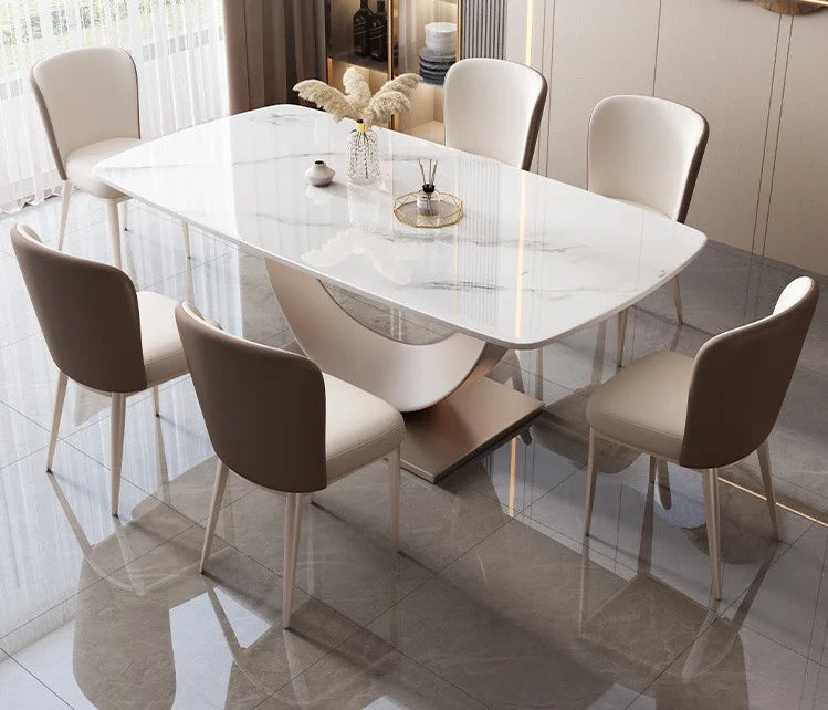 Stainless Steel Legs 8 Chairs Eco-Friendly
