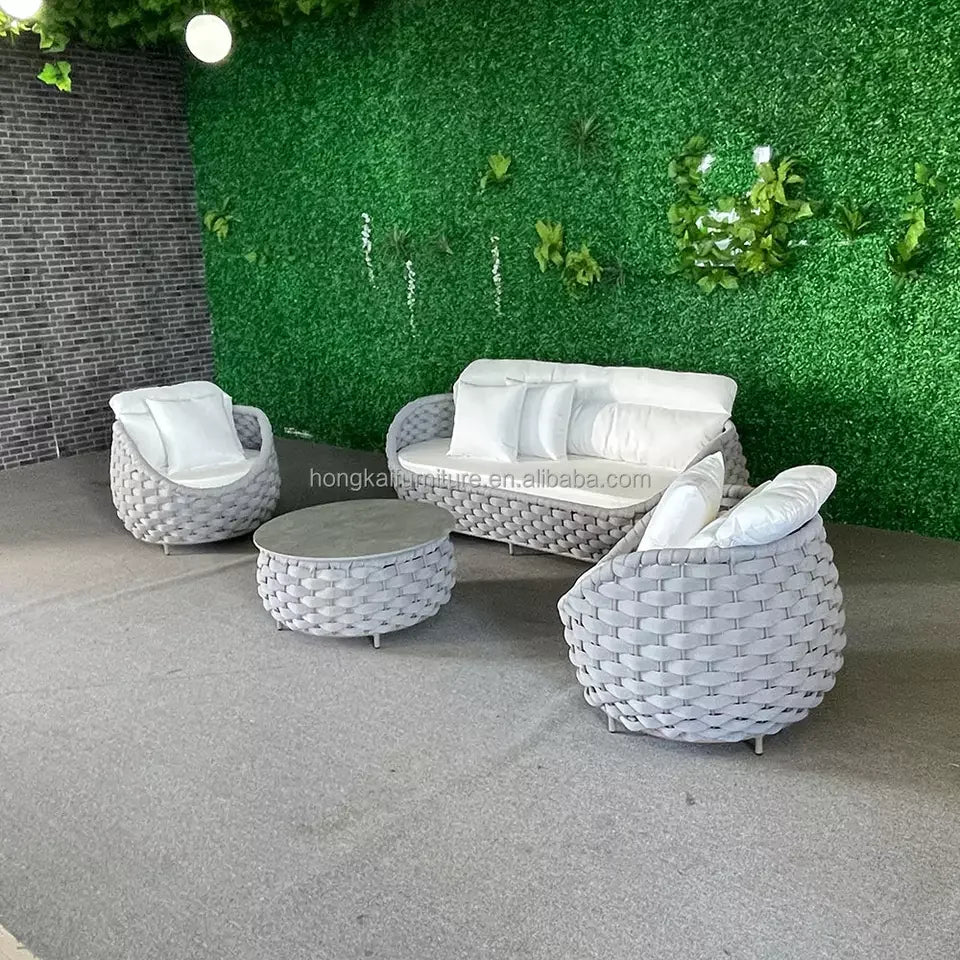 Wood Frame Sofas High Density Sponge Sofa Set