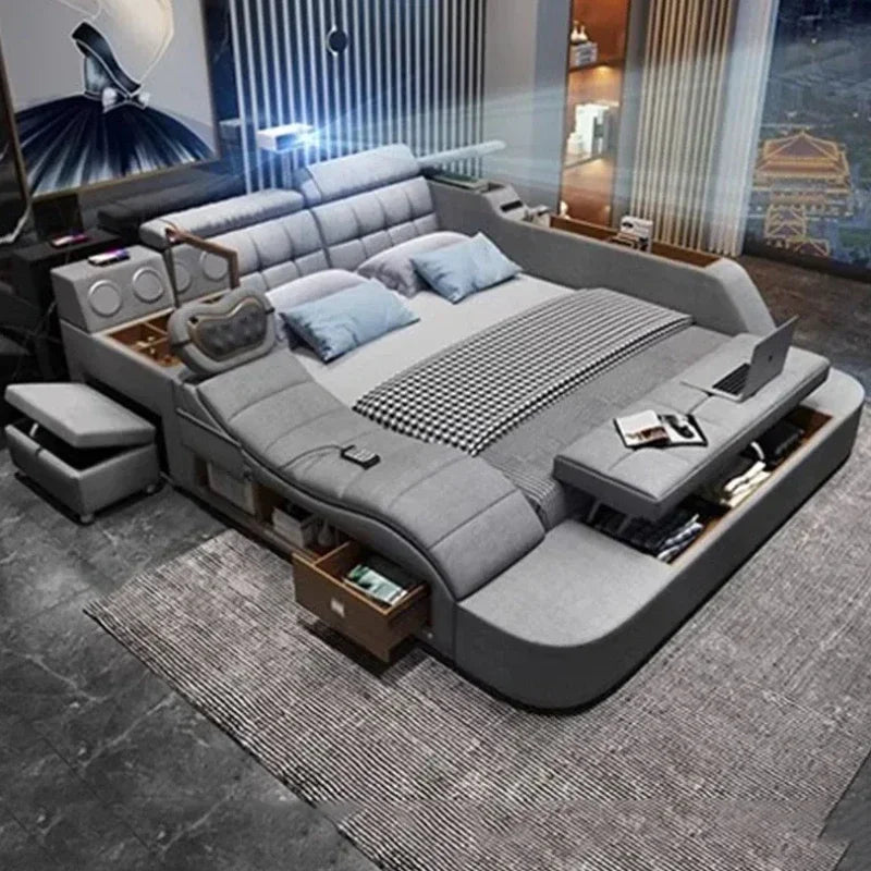 Modern Master Double Bed Multifonction