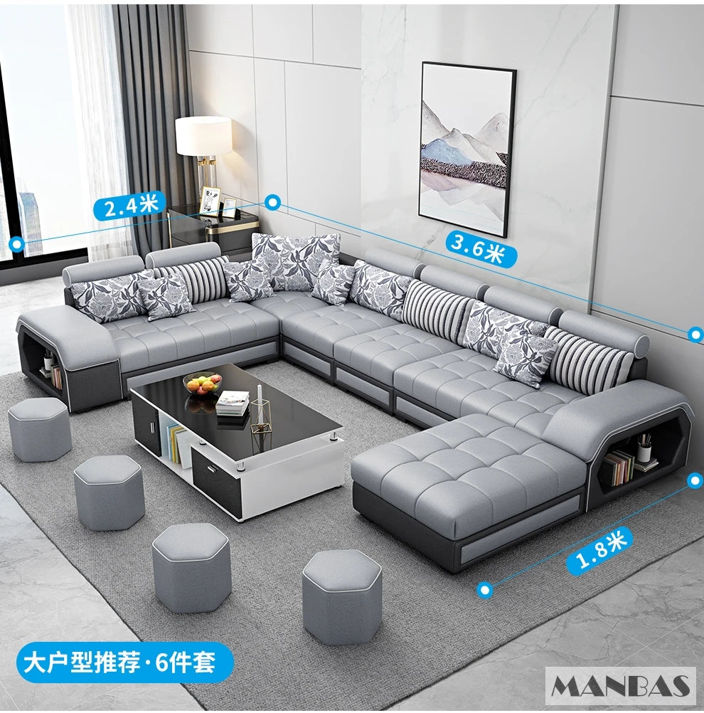 MINGDIBAO Fabric Sofa Set Furniture Living Room