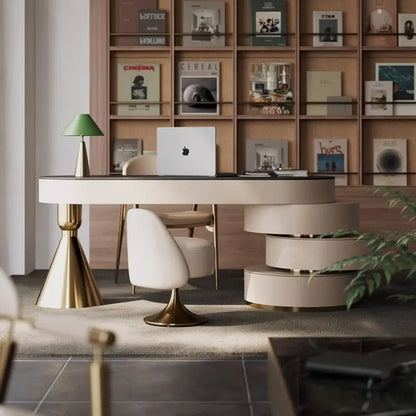 Italian Luxury Sintered Stone Desk Modern