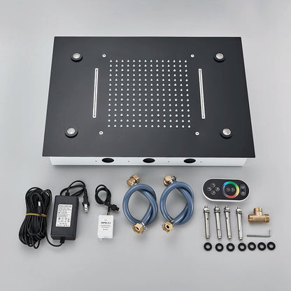 Rainfall Waterfall Single Shower Head Concealed