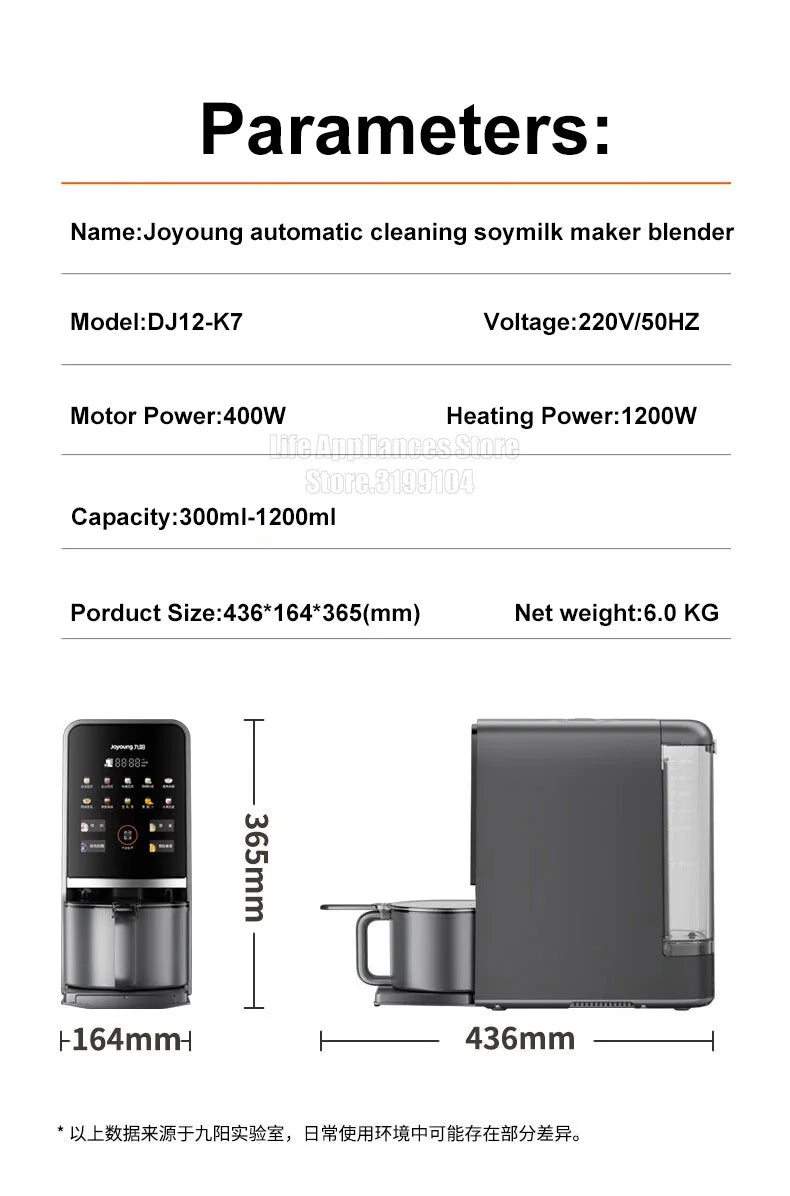 Joyoung K7 Electric Blender Auto Clean