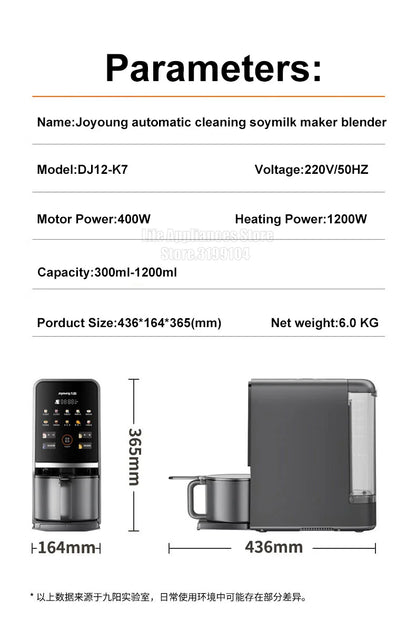 Joyoung K7 Electric Blender Auto Clean