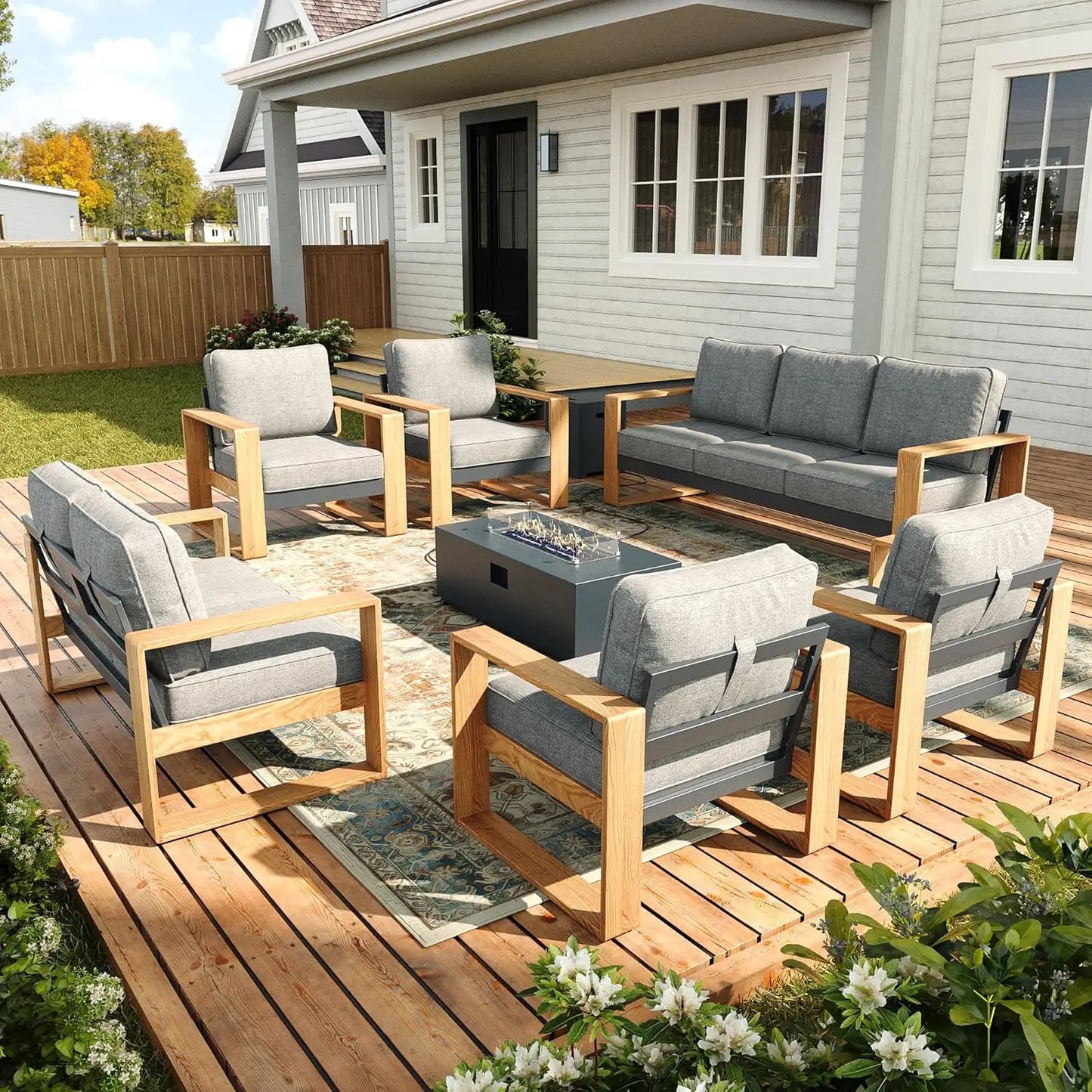 Outdoor Patio Furniture Set, 7-Piece