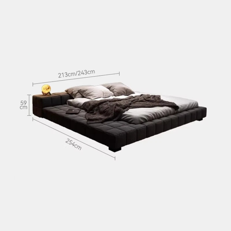 king size minimalist bed 2 people 180x200cm