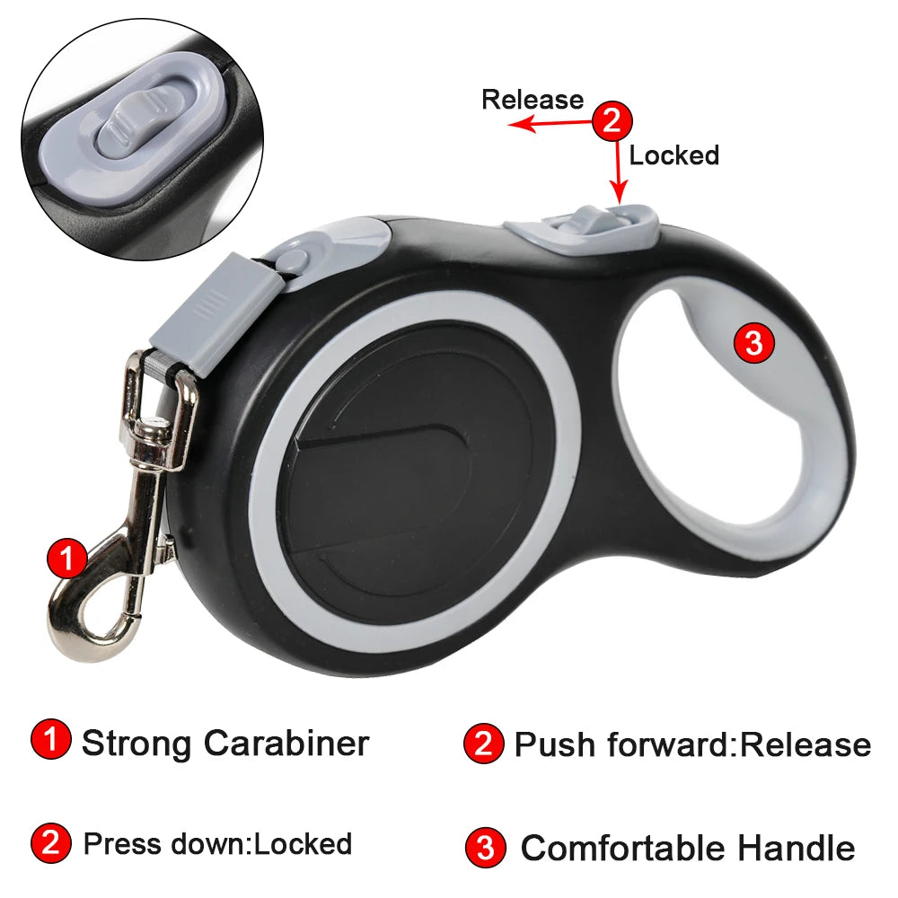 8m Large Dog Leash Retractable Pet Extendable