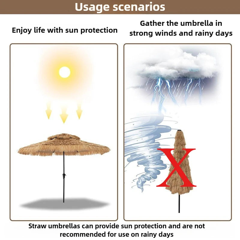 Outdoor Beach Umbrella Large Foldable