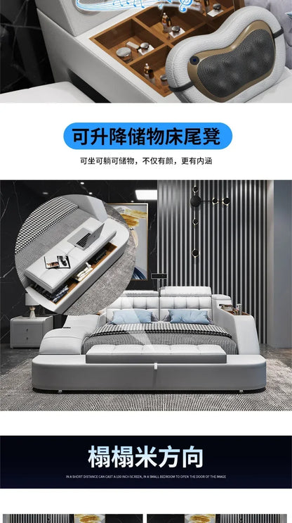 Modern Master Double Bed Multifonction