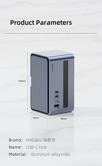 Hagibis USB C Docking Station with Dual HDMI