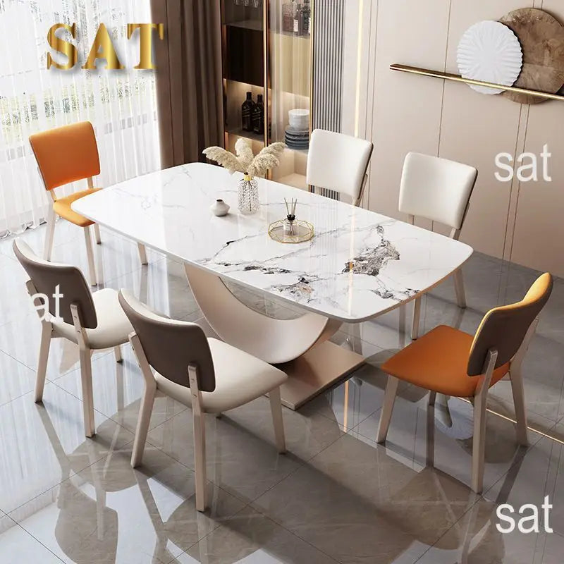 Stainless Steel Legs 8 Chairs Eco-Friendly