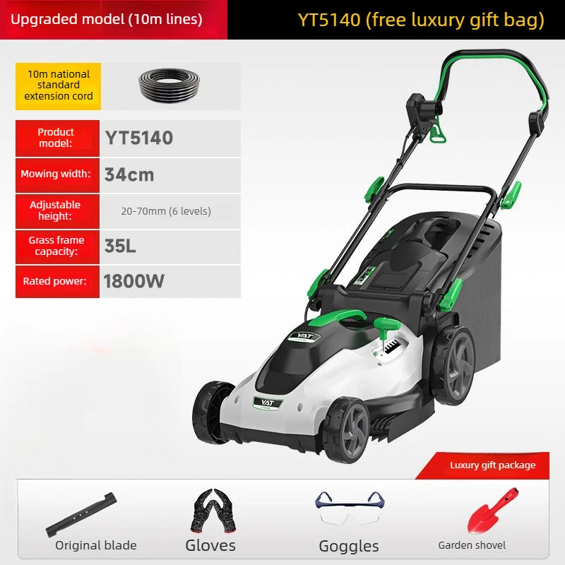 New Type Electric Walk Behind Push Lawn Mower