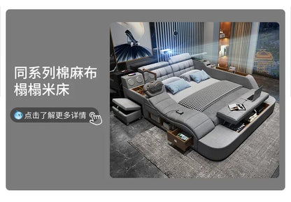 Modern Master Double Bed Multifonction