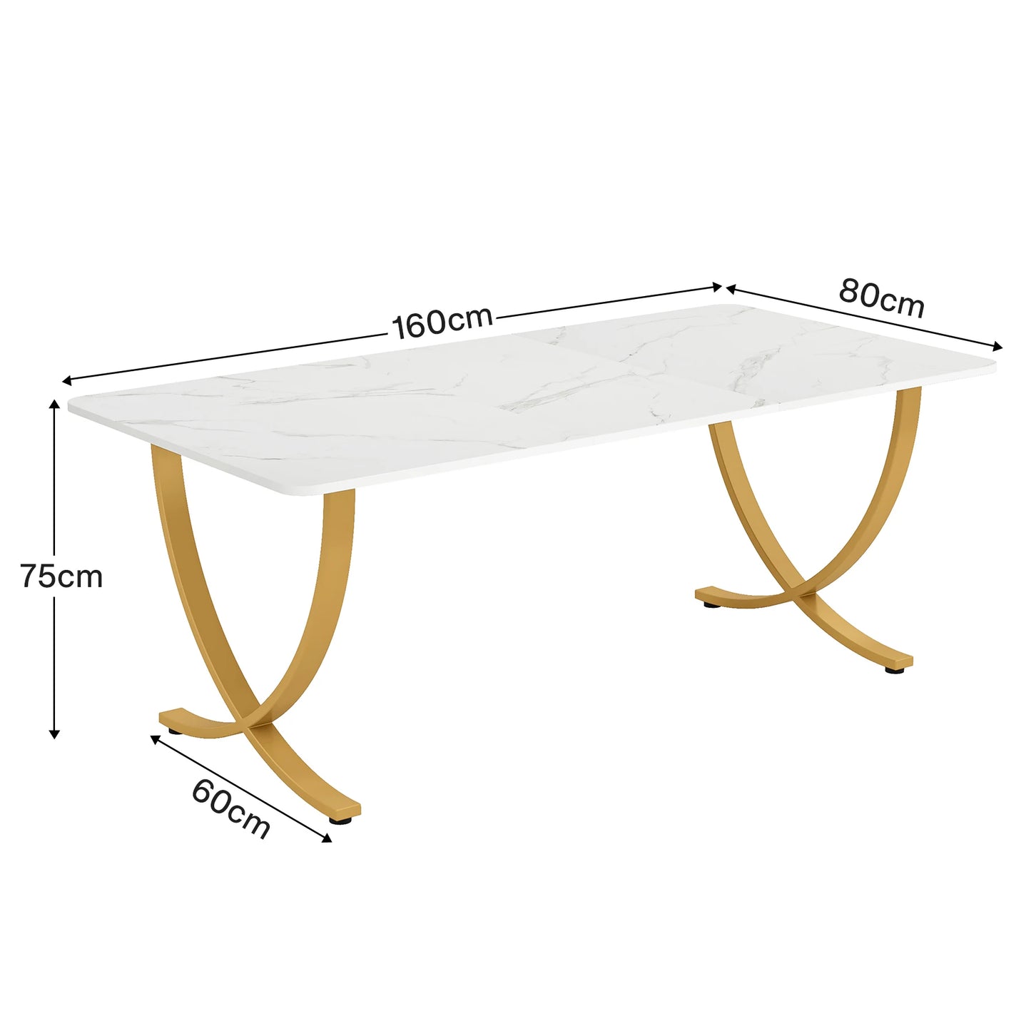 Tribesigns 63-Inch Rectangular Dining Table