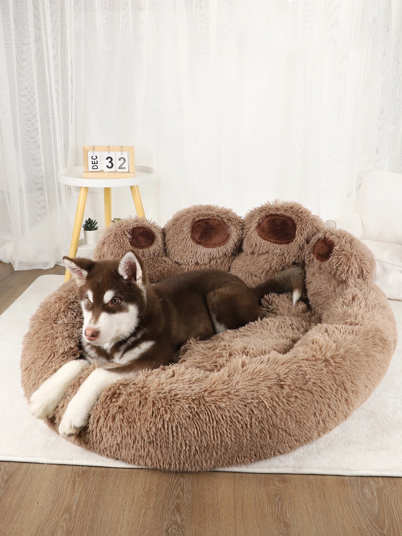 Fluffy Dog Bed Winter Warm Large