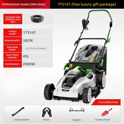 New Type Electric Walk Behind Push Lawn Mower