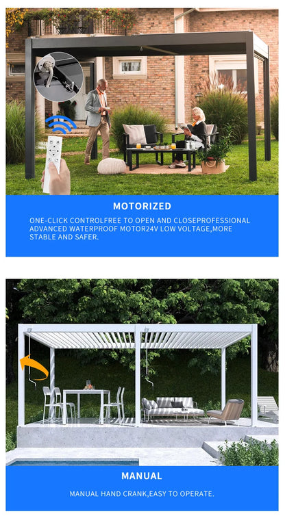 3X3Waterproof Outdoor Pergola Garden