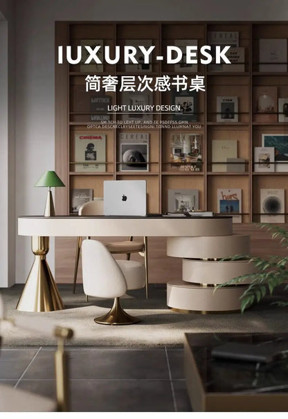 Italian Luxury Sintered Stone Desk Modern