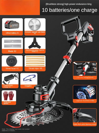Portable Electric Lawn Mower with Lithium Battery