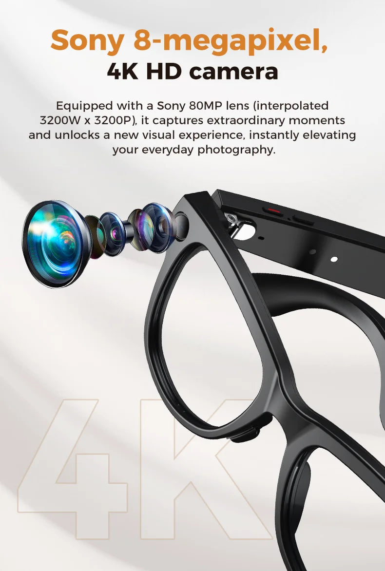 2026 Ultra AI Smart Glasses 800W HD Camera
