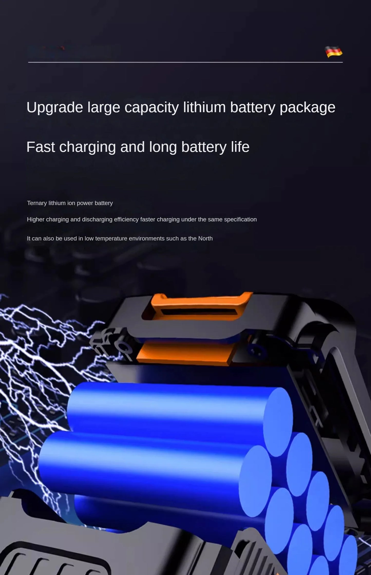 Portable Electric Lawn Mower with Lithium Battery