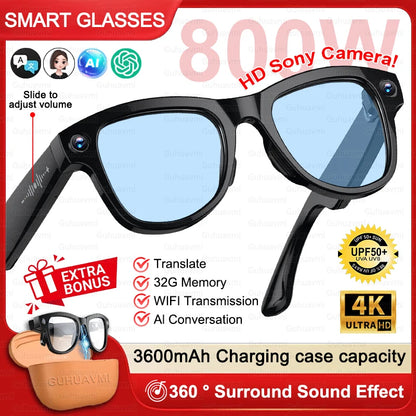 2026 Ultra AI Smart Glasses 800W HD Camera