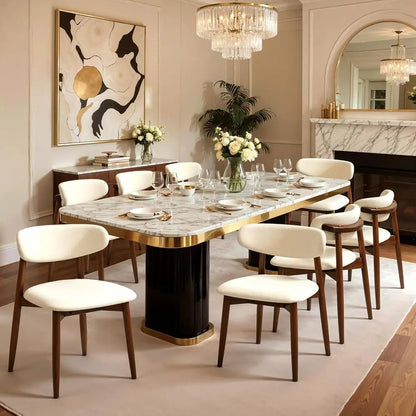 Set of 8 Upholstered Dining Chairs